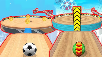 SAME LEVEL IN - Going Balls Vs Sky Rolling Ball - Part 4 Android & IOS Gameplay