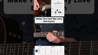 Make You Feel My Love - Bob Dylan #shorts #song #tutorial #guitarcover  #cover #acoustic