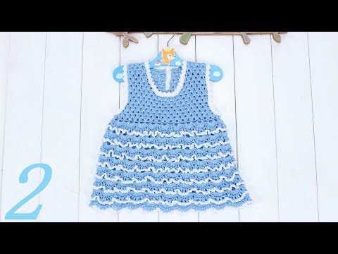 Video: Dress For The Little Princess: Crochet Pattern
