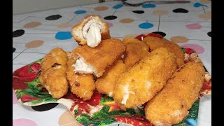 КУРИНЫЕ РУЛЕТИКИ С СЫРОМ В КЛЯРЕ CHICKEN ROLLS WITH CHEESE IN BATTERY