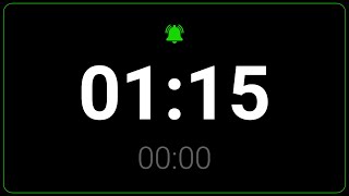 01:15 Minute Countdown Timer ⏱ With Alarm 🚨 (The Moments)