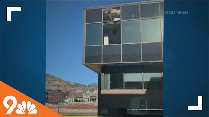 RAW: Strong winds rip windows from building in Bou...