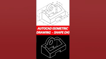 AutoCAD Isometric Drawing - Shape (34) #short #skills #tutorial #fyp #foryou