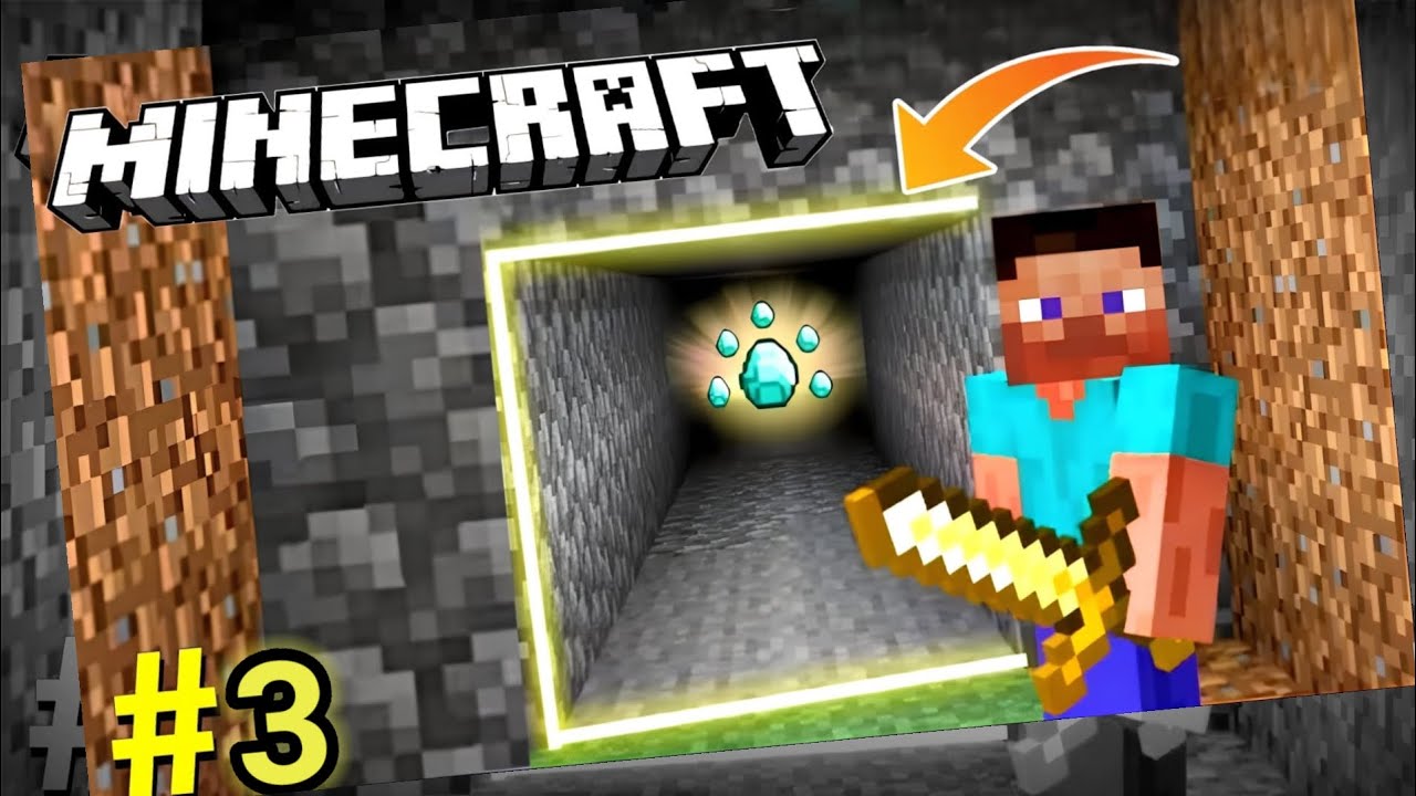 CAN I FIND DIAMONDS 🔥 IN SECRET CAVES 🤯/ MINECRAFT GAMEPLAY #3 - YouTube