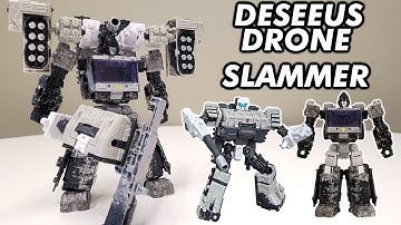 Transformers Fan Mode Fusion: Deseeus Army Drone and Slammer Combiner