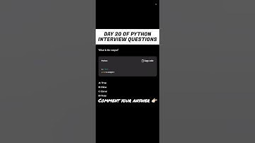 Day 20 | Python Interview prep | Tricky question #shorts #shortvideo #ytshorts #effectking #trending