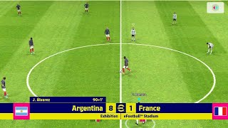 Argentina Vs France (8-1) eFootball PES Mobile 2024