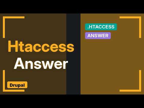 Drupal: Where is the .htaccess file? (2 Solutions!!)