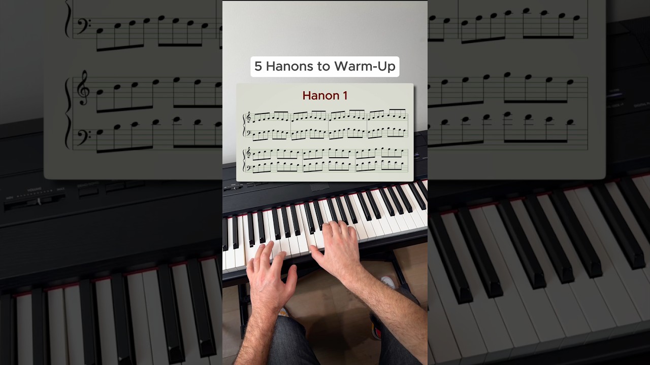 5 Popular Hanons to Warm-Up with Both Hands🎹 #piano #pianolesson #pianotutorial #pianopractice