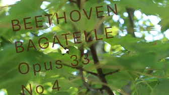 LUDWIG VAN BEETHOVEN - Bagatelle - OPUS 33 No 4