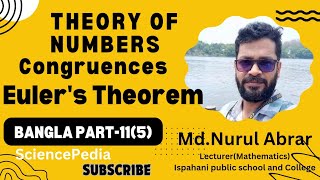 Euler's Theorem || Congruences || Number Theory  || Bangla || Part - 11(5)