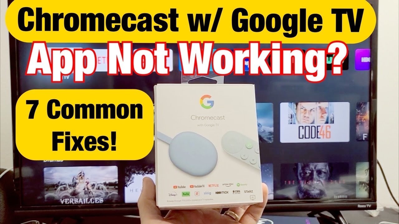 App Not Working on Chromecast with Google TV (YouTube, Netflix, Prime Video, HBO, Sling, etc) - YouTube