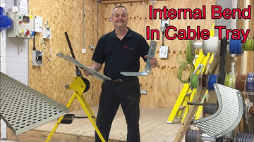 How to Make an Internal Bend in Steel Cable Tray Using a Crimping Tool or Bending Machine
