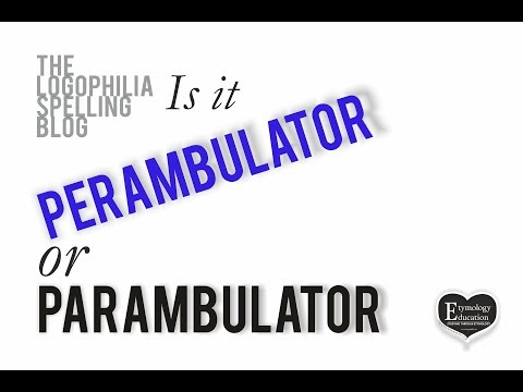 perambulator etymology