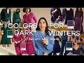THE BEST COLORS FOR A DARK WINTER That Are Not Black Color Analysis THE BEST COLORS FOR A DARK WINTER That Are Not Black Color Analysis