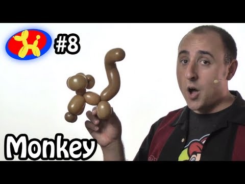 One Balloon Monkey - Balloon Animal Lessons #8