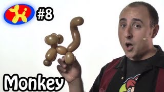 One Balloon Monkey  Balloon Animal Lessons #8 ( globoflexia )