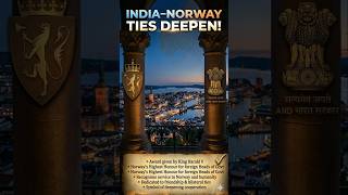 🇮🇳🤝🇳🇴 PM Modi awarded Norway’s highest civilian honour, strengthening India–Norway ties!