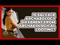 Is Salvage Archaeology Different From Archaeological Looting? - Archaeology Quest