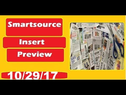 Smartsource Coupon Insert Preview- 10/29/17