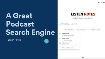 Listen Notes: A Great Podcast Search Engine