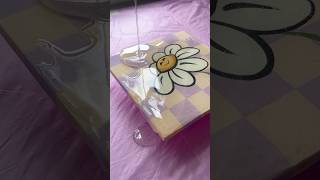Happiest lil daisy DIY coaster ☀️ #artidea #diy