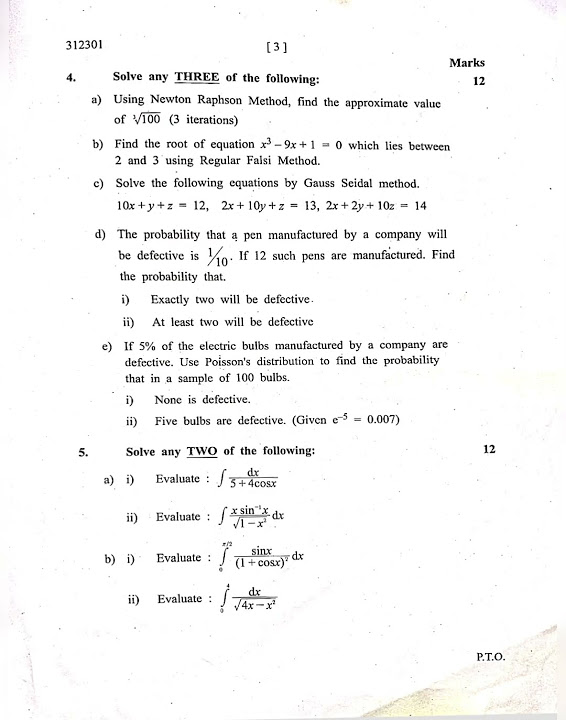 Msbte k scheme summer 2024 maths paper ams 312301 kscheme diploma 