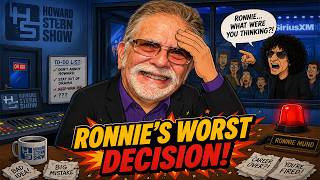 Ronnie Worst Decision Nearly Ends His Stern Show Career 😬🎙️ - Howard Stern Show Gold 2026