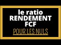 Les ratios financiers pour les nuls  eps yield  fcf yield  rendement fcf  rendement bna