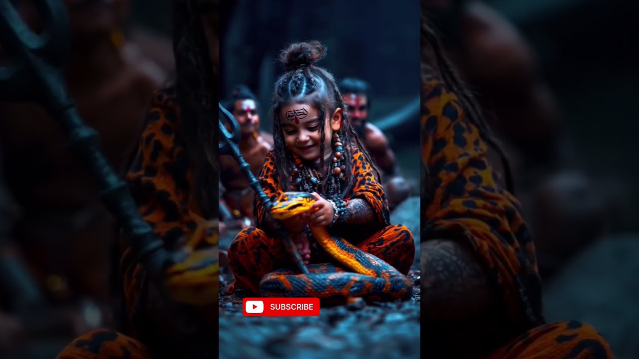Shiva: The Cute God Who Befriended a Snake 
