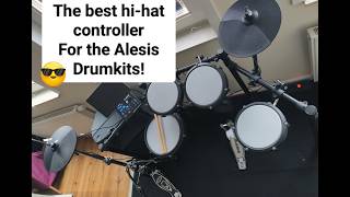 Nitro Hat Controller Demo Playing The Alesis Nitro Max With A Real Hi-Hat Stand