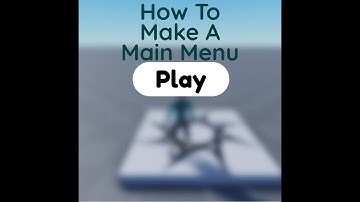 How To Make a Main Menu | Roblox Studio