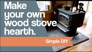 In this video I will show you how we made our wood stove hearth using inexpensive concrete.