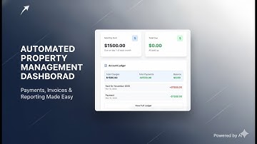 Customized Property Management Dashboard Automatically Updated