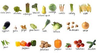 vegetables picture vocabulary review