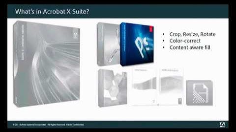 Introducing the Acrobat X Suite
