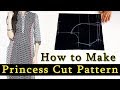 princess cut dress cutting PRINCESS CUT Kameez in a professional method