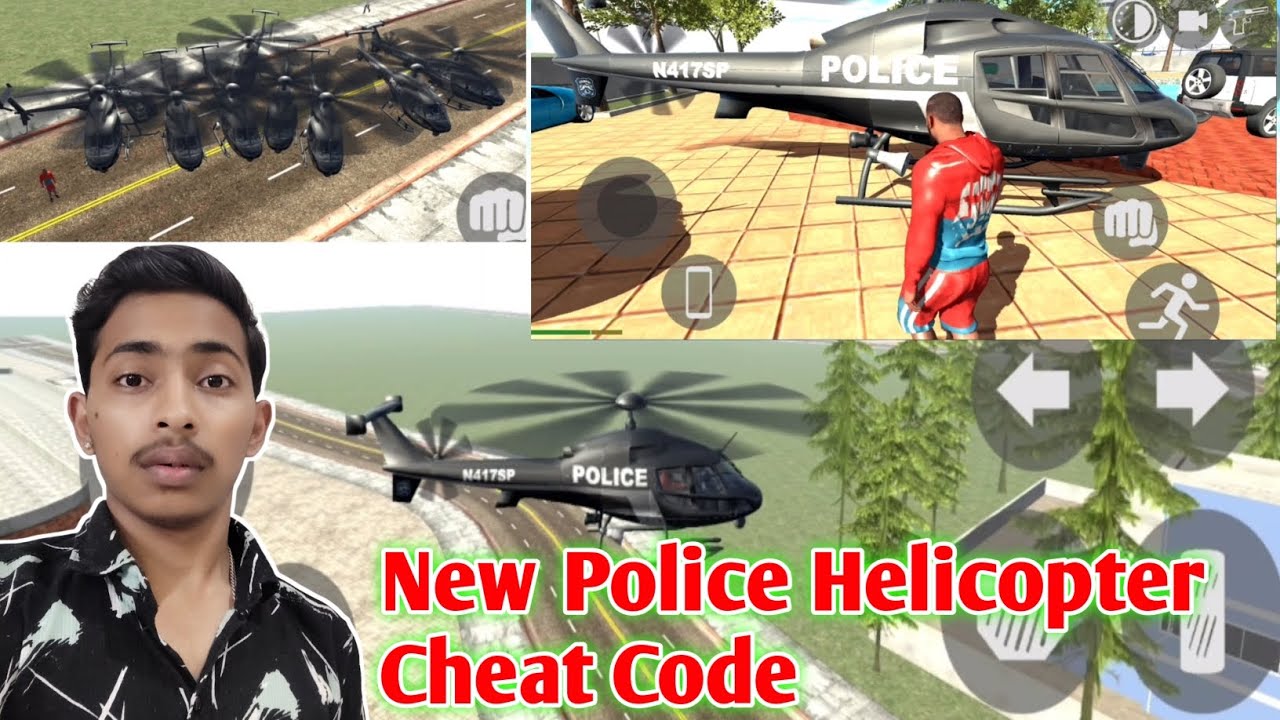 New Police Helicopter Cheat Code In Indian Bike Driving 3D 🙂 New Helicopter Code #gaming