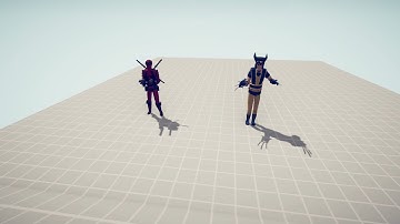 Deadpool & Wolverine Vs 2x Boss Units | TABS