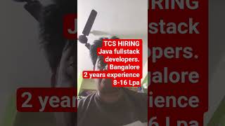 TCS Software Engineer Hiring 2026 | Java Spring Boot React JS AWS