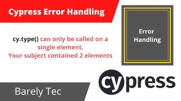 cy.type() can only be called on a single element. Your subject contained 2 elements | FIXED |Cypress