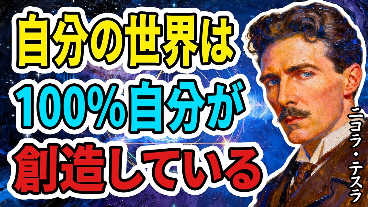 【99％は知らない】【ニコラ・テスラ】 【衝撃の真実】幸運もお金も100％あなたが創っている――知らないと一生変わらない｜成功哲学｜教訓｜名言｜偉人の言葉｜