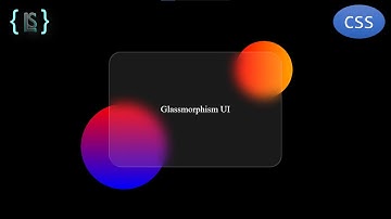 Glassmorphism UI || HTML + CSS || Web Designing