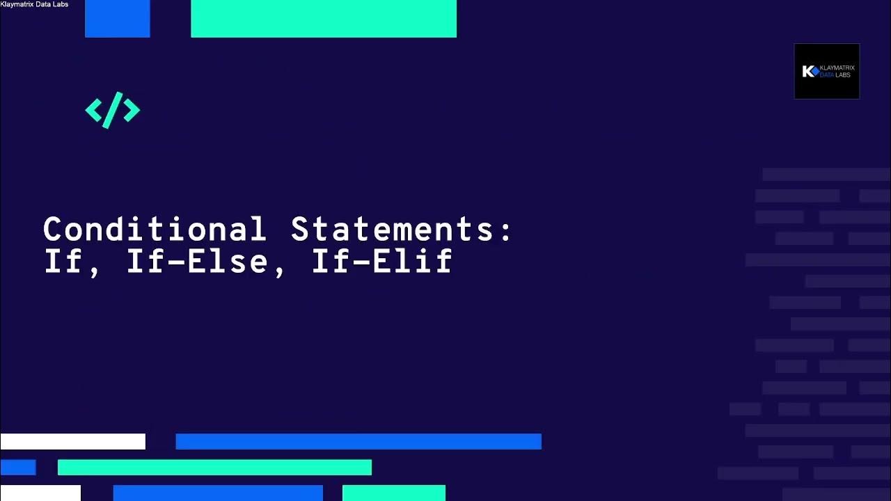 Conditional Statement - IF ElSE ELIF - YouTube
