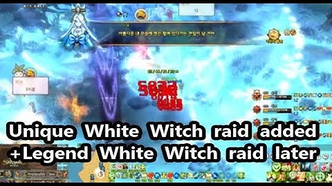 Quick show:  White Witch Forest raid (unique)  - Tree of Savior Korea  하얀 마녀 숲 레이드 유니크
