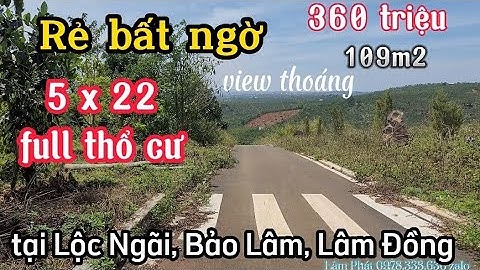 ( đã bán) Ngộp Rẻ Chỉ 360 triệu lô đất view thoáng tại Lộc Ngãi, Bảo Lâm