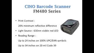 new and original FM480 Series CINO Barcode Fixed Linear Scanner