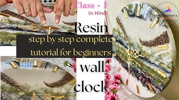 How to make Resin Wall Clock Step By Step | Beginners Resin  wall clock Complete Tutorial class -1