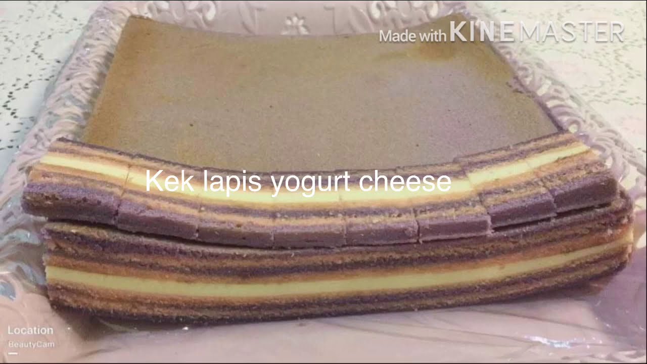 Kek Lapis Yogurt Cheese Youtube