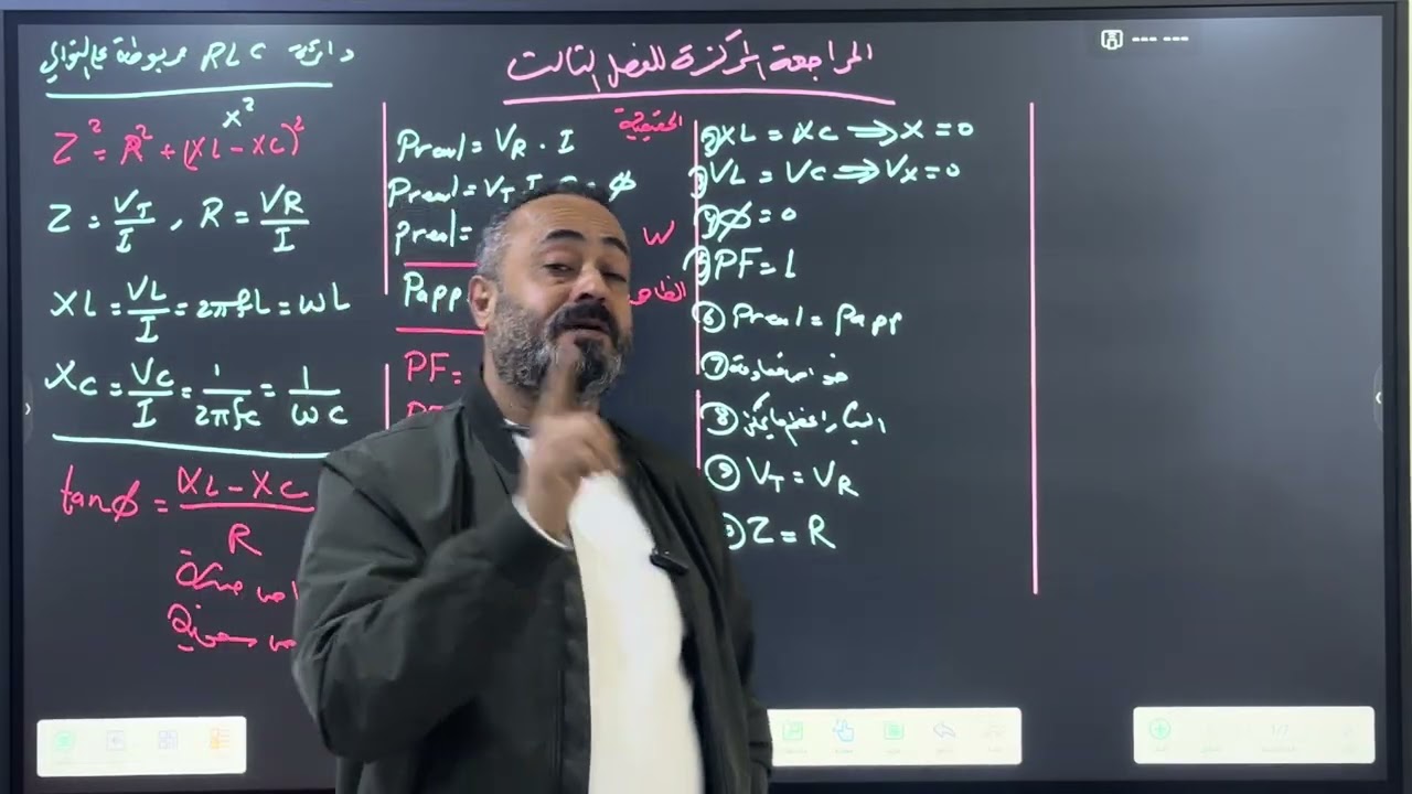 المراجعة المركزة للفصل الثالث الجزء الاول 